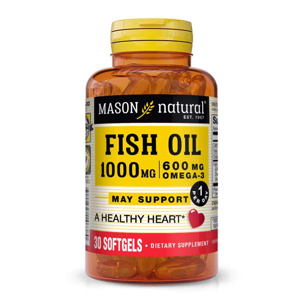 Top-Quality Mason Natural Super Omega-3 Natural Fish Oil Softgels 30 Ea.