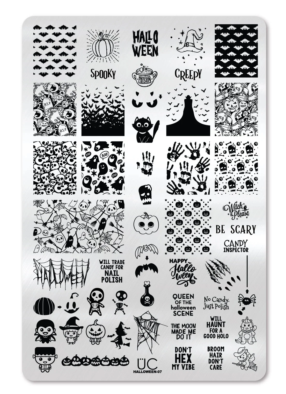 Fine Halloween 7 - Uber Chic Stamping Plate Verified