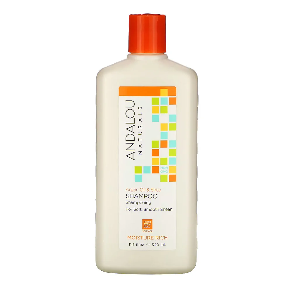 Environmentally Friendly Andalou Naturals Moisture Rich Shampoo with Argan Oil Shea 11.5 Oz Elegant