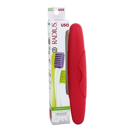 Traditional Radius Travel Case For Source Toothbrush Assorted Colors - 1 Ea Solid