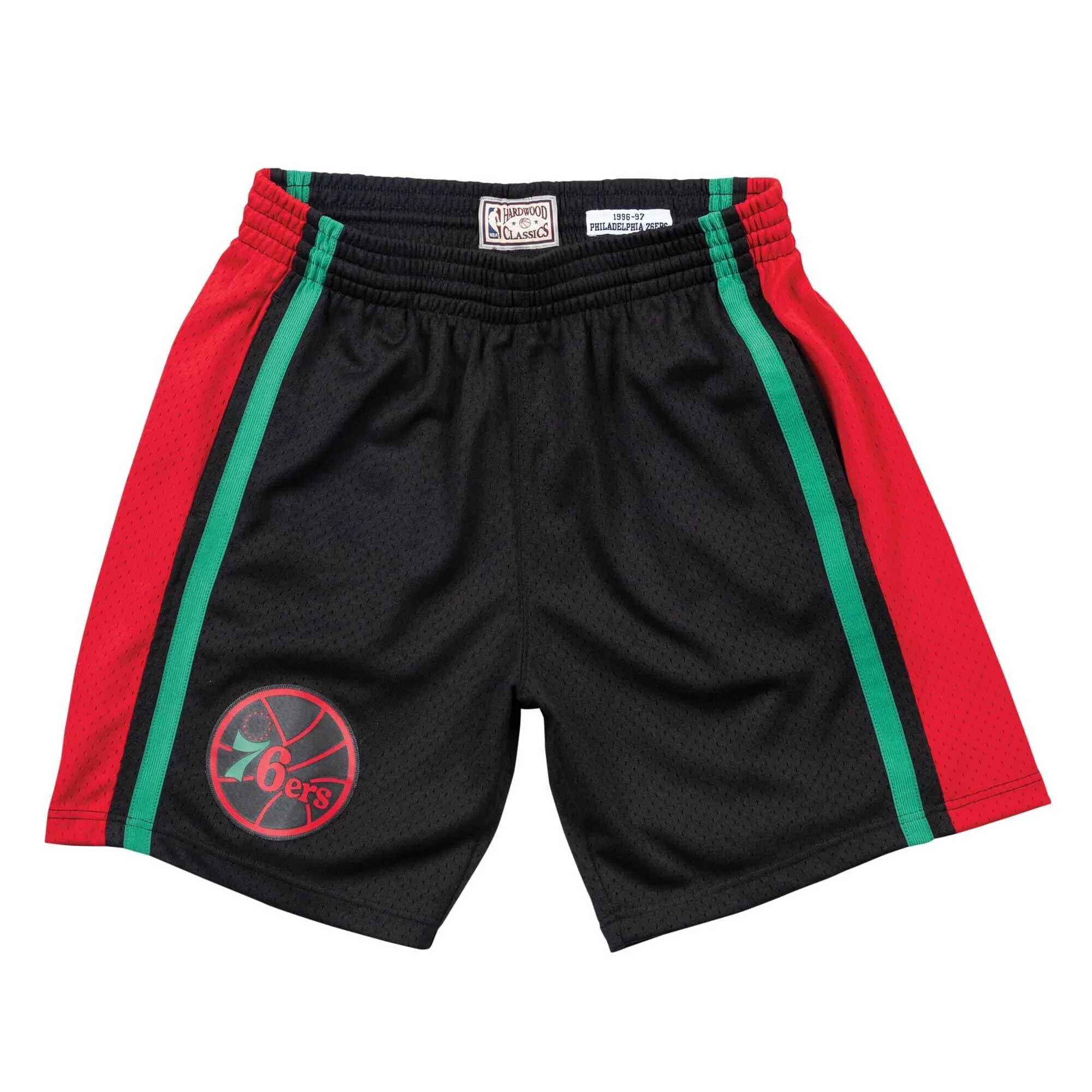 Certified Mitchell Ness Men's NBA Christmas Swingman Shorts Philadelphia 76Ers 1996-97 Optimized
