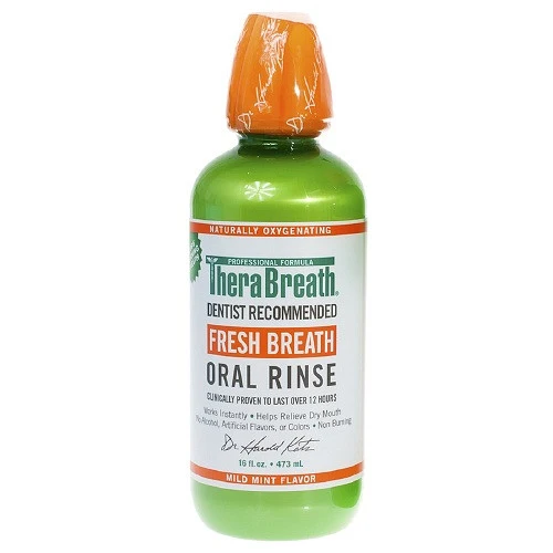 Consistent TheraBreath Dentist Fresh Breath Oral Rinse Mild Mint Flavor - 16 Oz Stylish