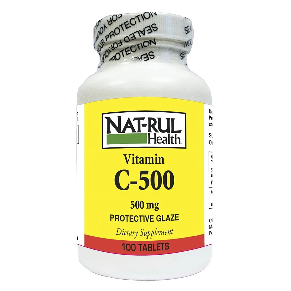 Detailed Vitamin C 500Mg Tablets With Protective Glaze By Nat-Rul - 100 Ea Fashionable