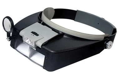 Crafted Lighted Magnifying Glasses Eye Set Magnifier Glass Inspecting Tool Head Band Superior