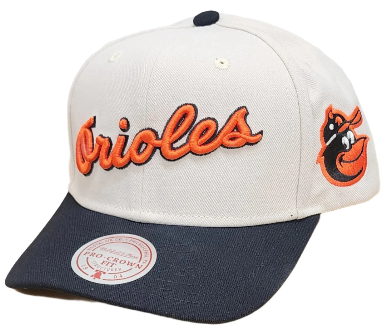 Classic Mitchell Ness Men's MLB Off Word Pro Snapback Coop Orioles Snapback Caps Enhanced
