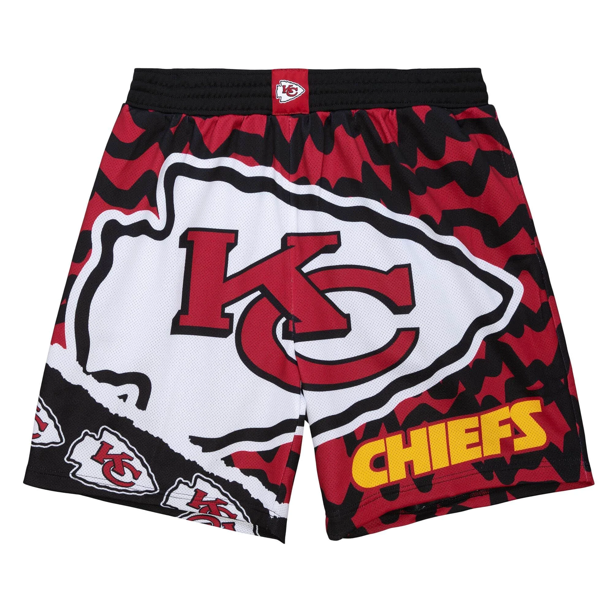 Certified Mitchell Ness NFL Jumbotron 2.0 Sublimated Shorts Kansas City Chiefs Superior
