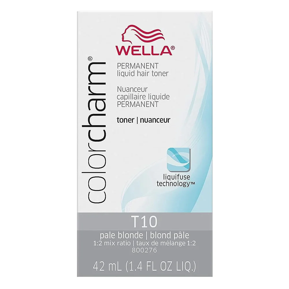 Versatile Wella Color Charm Permanent Liquid Toner T10 Pale Blonde 1.4Oz 42ml Traditional