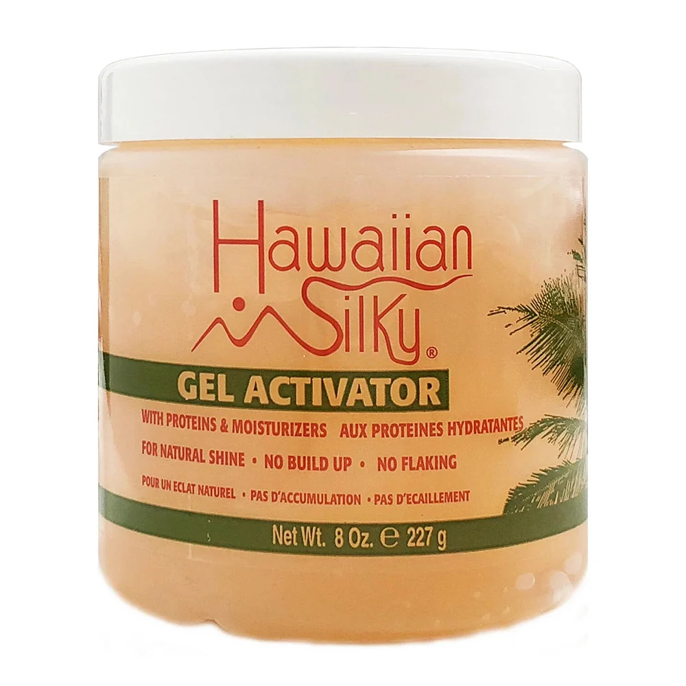 Stylish Hawaiian Silky Hair Styling Gel Activator Natural Shine 8Oz 227g Crafted